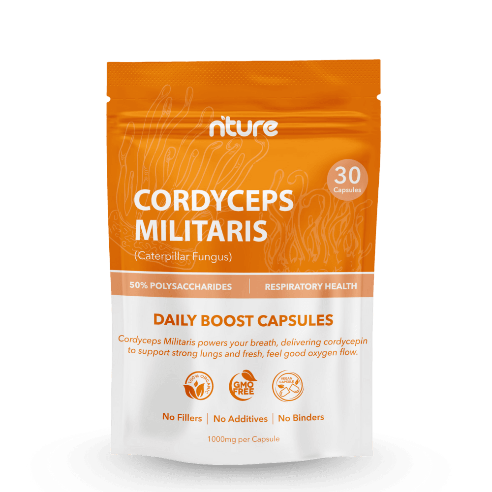 Cordyceps Militaris Capsules – front label